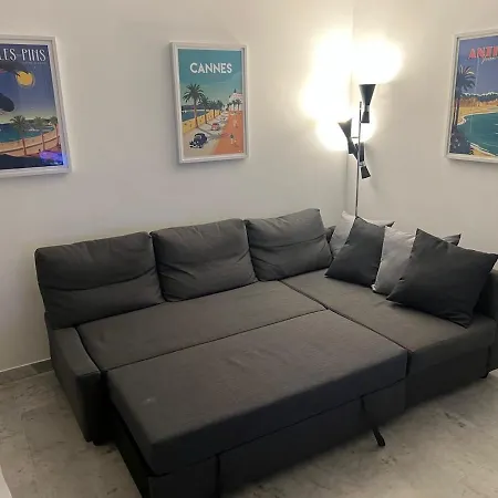 Seafront - Beautiful Flat With Aircon And Comfortable Loggia Vallauris Exterior photo